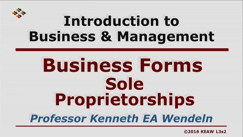 Thumbnail for W200 03-2 Sole Proprietorships
