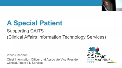 Thumbnail for Breakout session | A special patient: Supporting CAITS