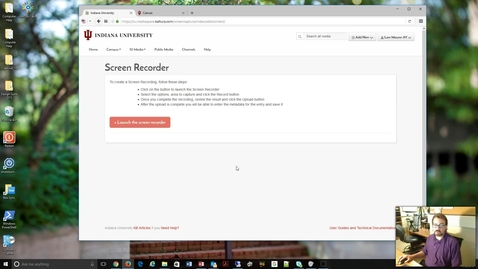 Thumbnail for 2. Launch Screen Recording with Kaltura