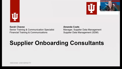 Thumbnail for entry Supplier Onboarding Consultants