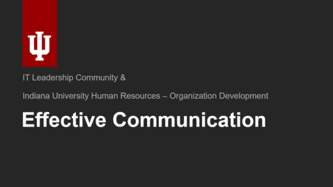 Thumbnail for ITLC Effective Communication Workshop with Tiffany Lemons