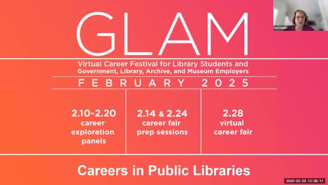 Thumbnail for Careers in Public Libraries Panel | GLAM 2025