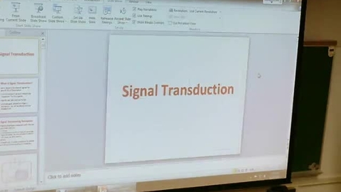 Thumbnail for entry Signal Transduction 1