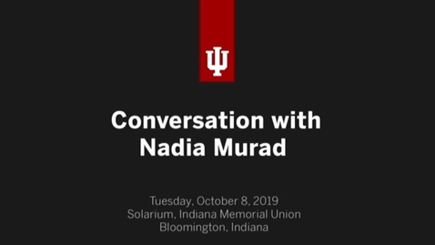 Thumbnail for entry Conversation with Nadia Murad