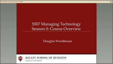 Thumbnail for dwoodhou MP4s_S507_S507 Woodhouse Introduction