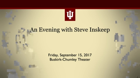 Thumbnail for WFIU presents An Evening with Steve Inskeep