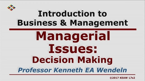 Thumbnail for X100 07-2 Decision Making