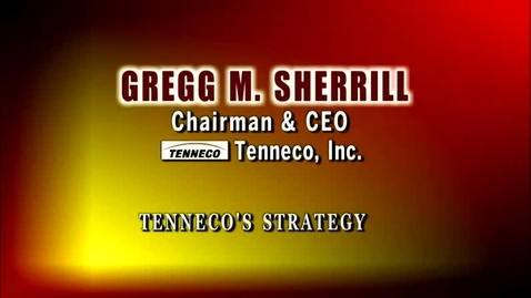 Thumbnail for Gregg Sherrill on Tenneco's Strategy (April 2015)