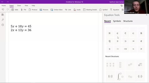 Thumbnail for Alg 3.4: Solving 2x2 Linear Systems using Matrices - Example 3