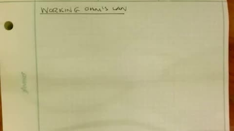 Thumbnail for Working With Ohms Law