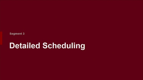 Thumbnail for P200 08-3 Detailed Scheduling