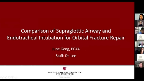 Thumbnail for Comparison of supraglottic airway and endotrahceal intubation for orbital fracture repair