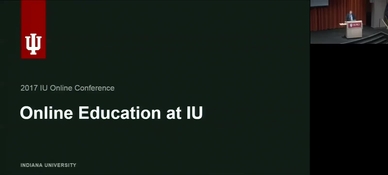 2017 Iu Online Conference Iu Online Conference Teaching Online