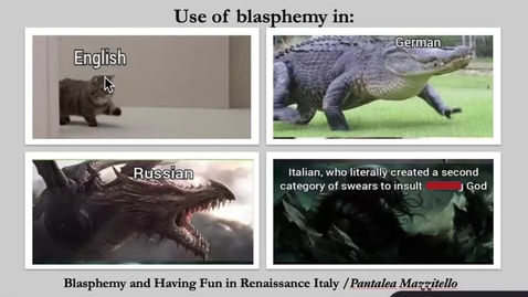 Thumbnail for Blasphemy and Having Fun in Renaissance Italy - Pantalea Mazzitello
