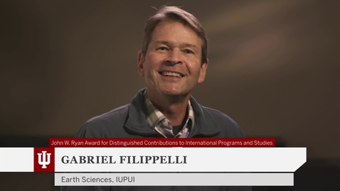 Thumbnail for 2020 John W. Ryan Award for Distinguished Contributions to International Programs and Studies - Gabriel Filippelli