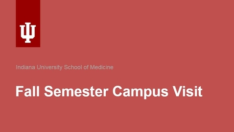 Thumbnail for entry 2018 Fall Semester Visit Campus Visits