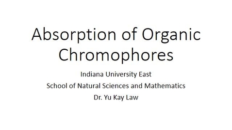 Thumbnail for Absorption of Organic Chromophores