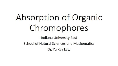 Thumbnail for entry Absorption of Organic Chromophores