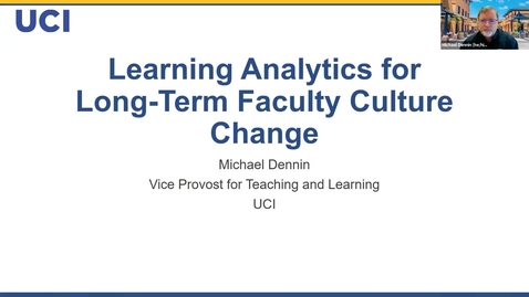 Thumbnail for entry Learning Analytics for Long-term Faculty Culture Change