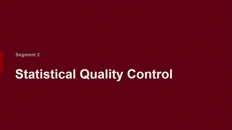 Thumbnail for P200 06-2 Statistical Quality Control