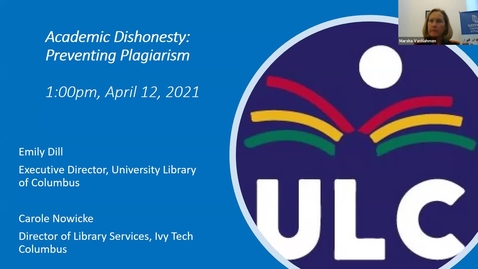 Thumbnail for Plagiarism and Academic Integrity - Dill and Nowicke - 4-12-2021