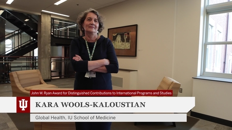 Thumbnail for 2022 John W. Ryan Award for Distinguished Contributions to International Programs and Studies - Kara Wools-Kaloustian