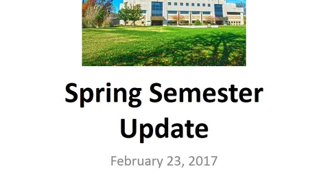 Thumbnail for entry 2017 Spring Semester Financial Aid Update