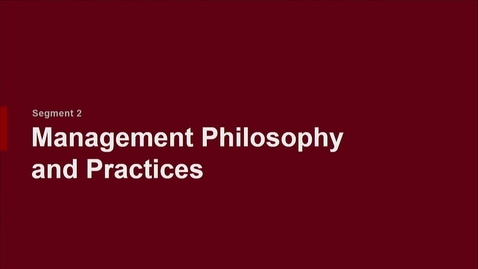 Thumbnail for P200 05-2 Management Philosophy and Practices