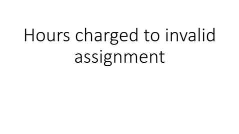 Thumbnail for Kuali Time - the hours charged to an invalid assignment error