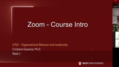 Thumbnail for Week 1 - Zoom Course Intro - Clipped by Cristiano Guarana