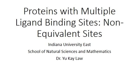 Thumbnail for Proteins with Multiple Ligand Binding Sites: Non-Equivalent Sites