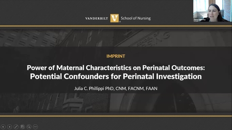 Thumbnail for entry The Power of Maternal Characteristics on Perinatal Outcomes: Potential Confounders for Perinatal Investigatons (MPRINT Hub Webinar Series: March 14, 2022)