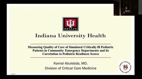 Thumbnail for PEDS Grand Rounds 11/9/2017: &quot;2017 Faculty Platform: Hot Projects and Scholarship&quot; Kamal Abuleda, MD, Bobbi Byrne, MD, Megan McHenry, MD, Meagan O'Neill, MD
