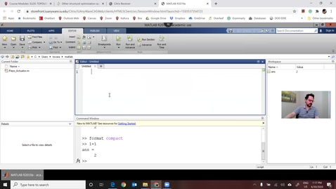 Thumbnail for 1D plot in Matlab
