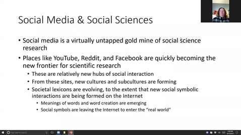 Thumbnail for Breakout session | Social media &amp; social sciences