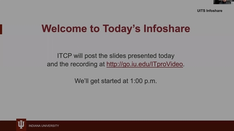 Thumbnail for entry 2021.10.28 INFOSHARE - ITCP Updates