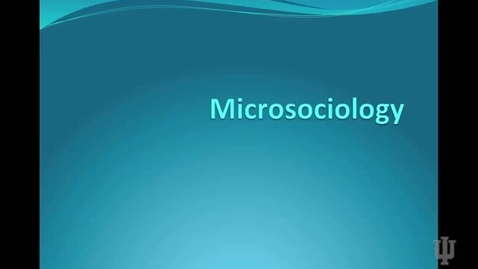 Thumbnail for Microsociology