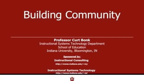 Thumbnail for V-PORTAL: Building Community