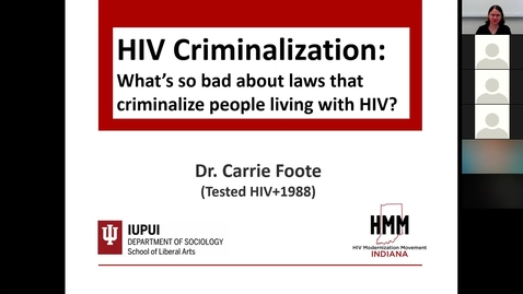 Thumbnail for entry June Insights and Innovations: HIV Criminalization: What’s so bad about laws that criminalize people living with HIV?