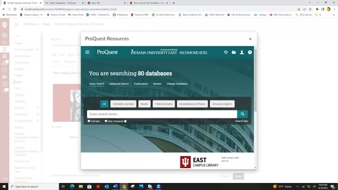 Thumbnail for ProQuest Resources in Canvas