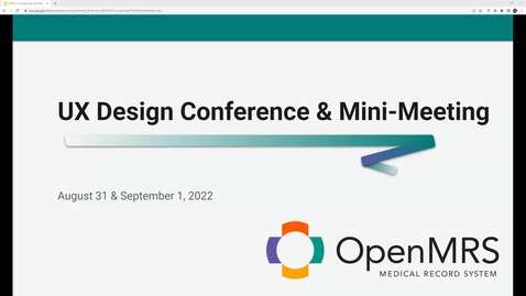 Thumbnail for Design Conference Start of the Day 31 Aug 2022