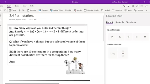 Thumbnail for S&amp;P 2.4: Intro to Permutations