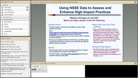 Thumbnail for entry Using NSSE Data to Assess and Enhance High-Impact Practices