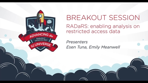 Thumbnail for entry 2pm - RADaRS: enabling analysis on restricted access data