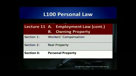 Thumbnail for L100 11-3 Personal Property