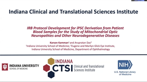 Thumbnail for iPSC derivation from patient blood samples for the study of mitochondrial optic neuropathies and other neurodegerative diseases