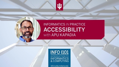 Thumbnail for Accessibility - Apu Kapadia