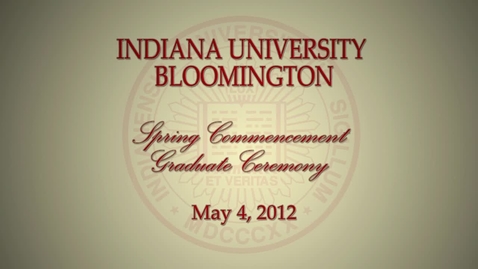 Thumbnail for 2012 Commencement for Masters and Doctoral Graduates