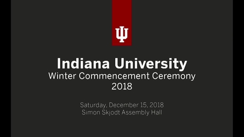 Thumbnail for Winter Commencement 2018