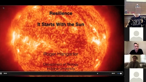 Thumbnail for &quot;It Starts with the Sun&quot; - Dr. Roger Hangarter (IU Biology)